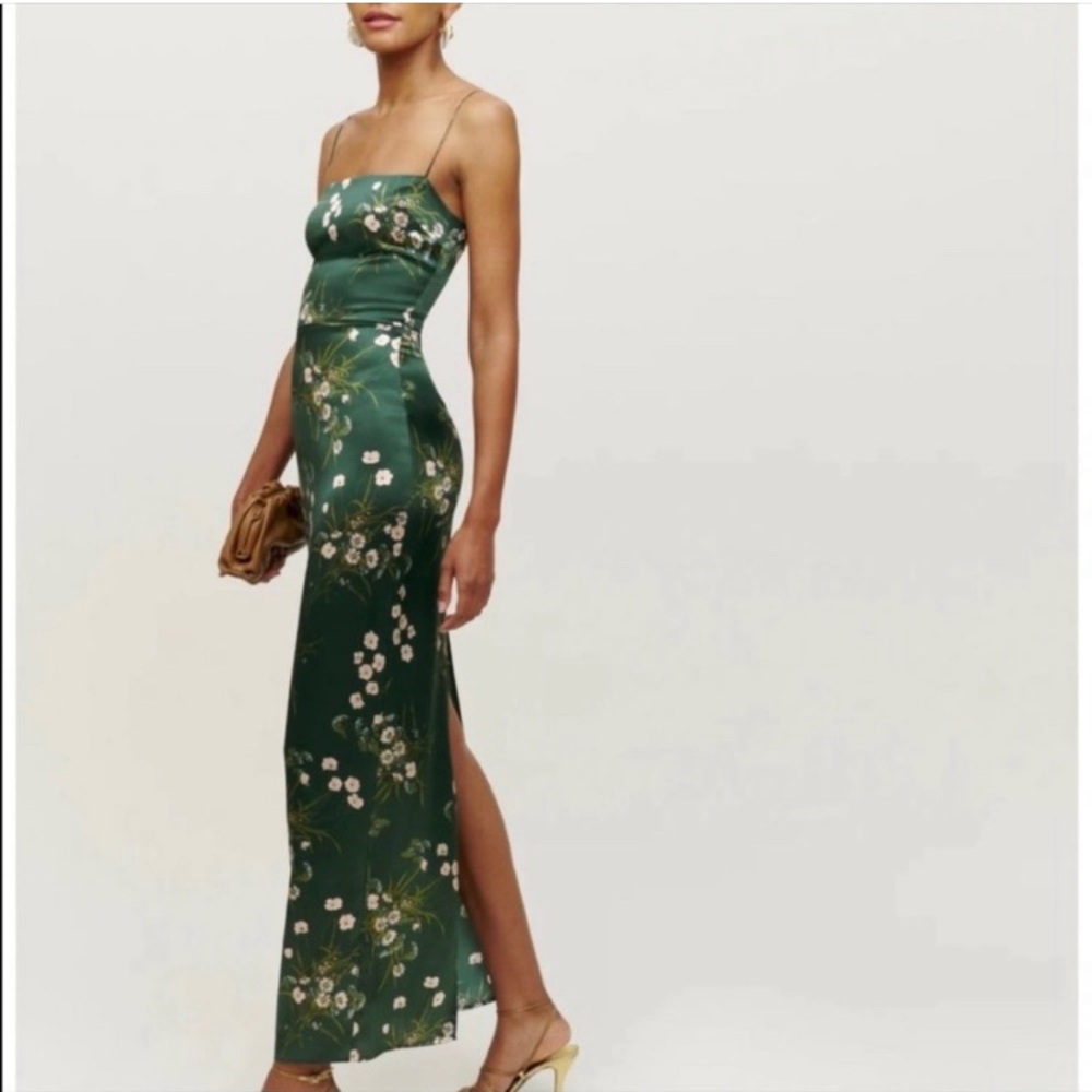 Reformation Frankie silk dress